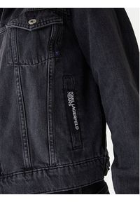 Karl Lagerfeld Jeans Kurtka jeansowa A3W14063 Szary Regular Fit. Kolor: szary. Materiał: bawełna #4