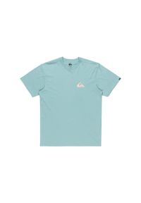 Quiksilver - Top typu tank dla ARCHIVE. Kolor: niebieski. Materiał: tkanina, elastan, bawełna. Wzór: haft