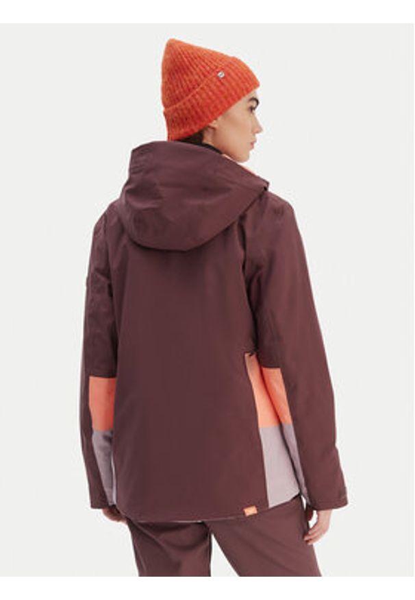 Roxy Kurtka narciarska Stormdash ERJTJ03520 Bordowy Tailored Fit. Kolor: czerwony. Materiał: syntetyk. Sport: narciarstwo