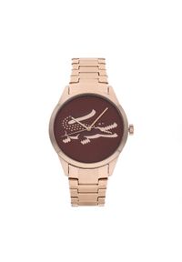 Lacoste Zegarek Ladycroc 2001191 Różowe złoto. Kolor: wielokolorowy, złoty, różowy