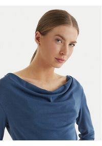 Vero Moda Bluzka Ice 10340793 Granatowy Regular Fit. Kolor: niebieski. Materiał: syntetyk #2