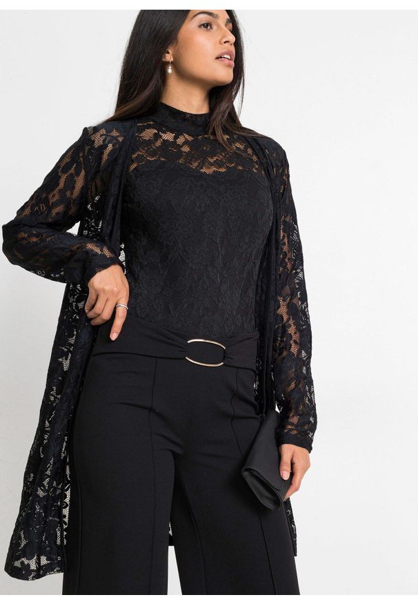 bonprix - Spodnie palazzo. Kolor: czarny