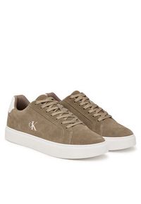 Calvin Klein Sneakersy Classic Cupsole Laceup Su YM0YM01434 Zielony. Kolor: zielony. Materiał: zamsz, skóra #6