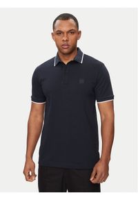 BOSS - Boss Polo Passertip 50507699 Granatowy Slim Fit. Typ kołnierza: polo. Kolor: niebieski. Materiał: bawełna #1