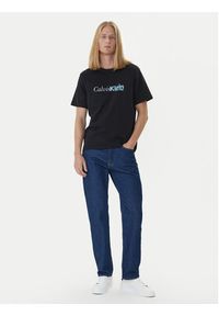 Calvin Klein T-Shirt LV04RD822G Czarny Regular Fit. Kolor: czarny. Materiał: bawełna #5