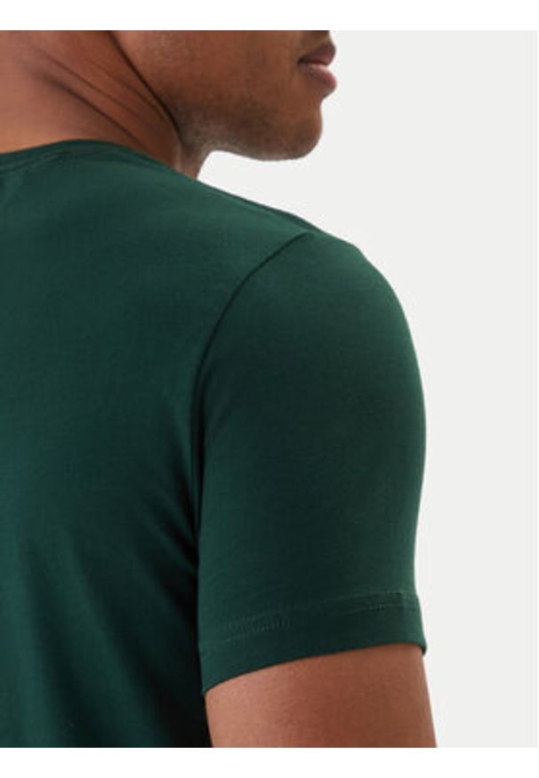 TOMMY HILFIGER - Tommy Hilfiger T-Shirt MW0MW10800 Zielony Slim Fit. Kolor: zielony. Materiał: bawełna