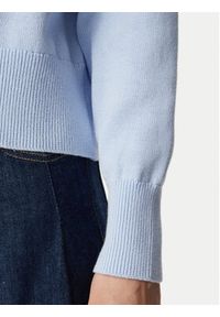 Calvin Klein Jeans Golf LV047H329G Niebieski jasny Regular Fit. Typ kołnierza: golf. Kolor: niebieski. Materiał: bawełna #3