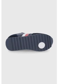 TOMMY HILFIGER - Tommy Hilfiger buty kolor granatowy. Nosek buta: okrągły. Zapięcie: sznurówki. Kolor: niebieski. Materiał: guma #5