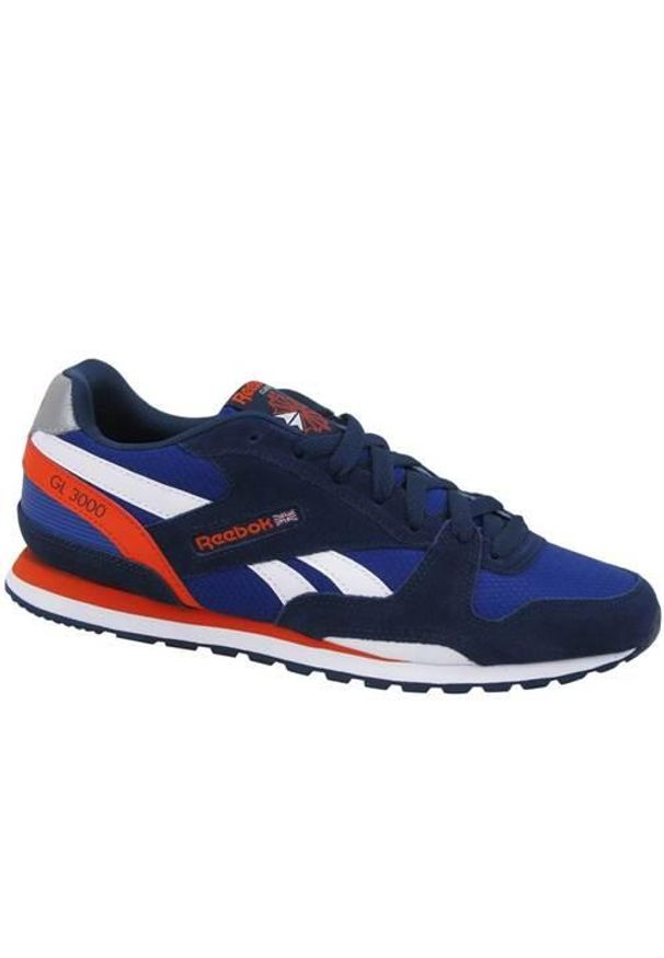 Buty do chodzenia dla dzieci Reebok GL 3000. Zapięcie: sznurówki. Kolor: czerwony, wielokolorowy, niebieski. Materiał: tkanina, materiał, skóra, syntetyk. Szerokość cholewki: normalna. Sport: turystyka piesza