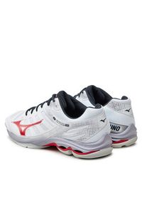 Mizuno Buty halowe Wave Voltage 2 V1GA2460 Biały. Kolor: biały. Materiał: skóra. Model: Mizuno Wave