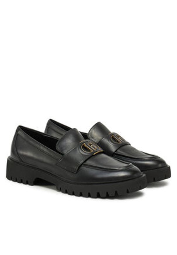 Liu Jo Loafersy SA5047 P0102 Czarny. Kolor: czarny. Materiał: skóra