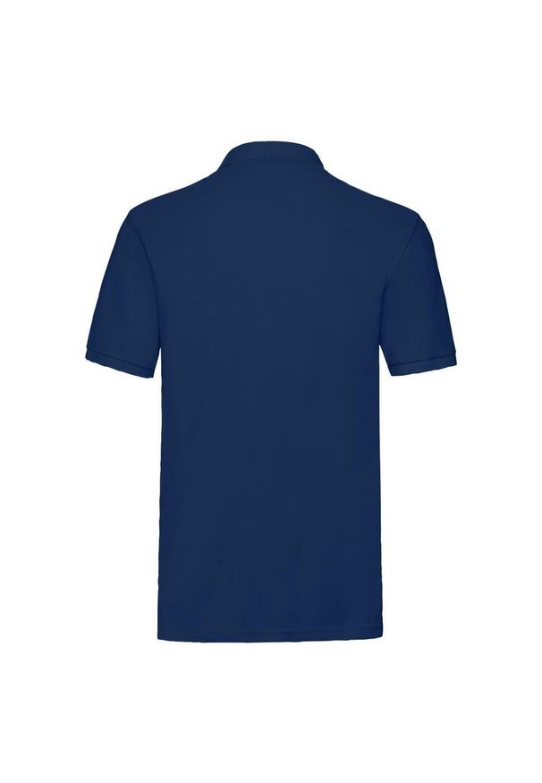 FRUIT OF THE LOOM - Męska Koszulka Polo Premium. Typ kołnierza: polo. Kolor: niebieski