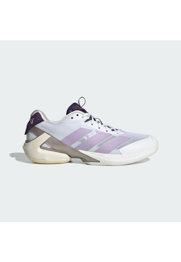 Adidas - Buty Adizero Ubersonic 5 Tennis. Kolor: fioletowy, różowy, biały, wielokolorowy. Sport: tenis