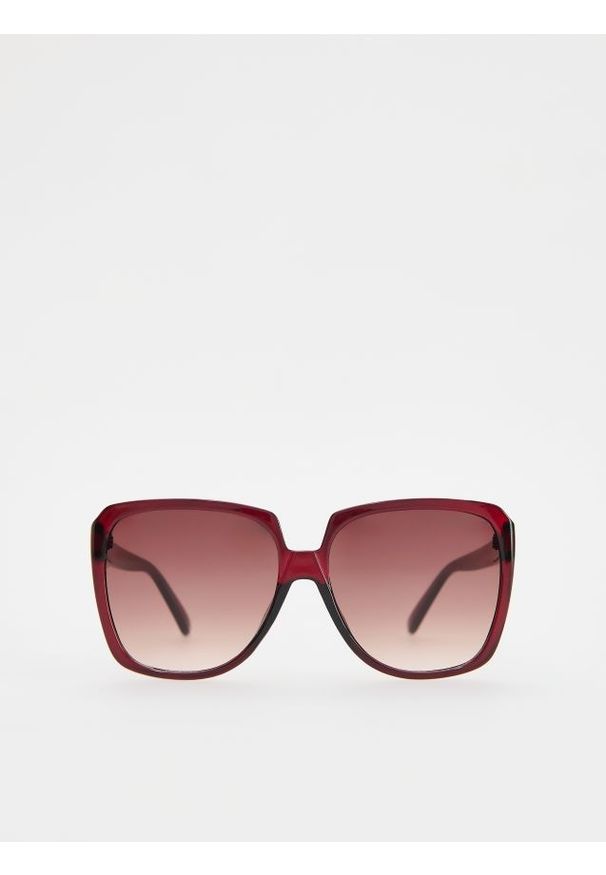 Reserved - Okulary przeciwsłoneczne - bordowy. Kolor: czerwony
