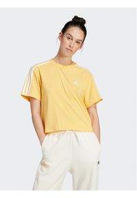 Adidas - adidas T-Shirt Essentials 3-Stripes IS1575 Żółty Loose Fit. Kolor: żółty. Materiał: bawełna #1