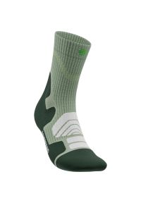 BAUERFEIND - Skarpetki średniej długości z wełny merino dla kobiet Bauerfeind Merino. Kolor: zielony. Materiał: wełna. Sport: turystyka piesza