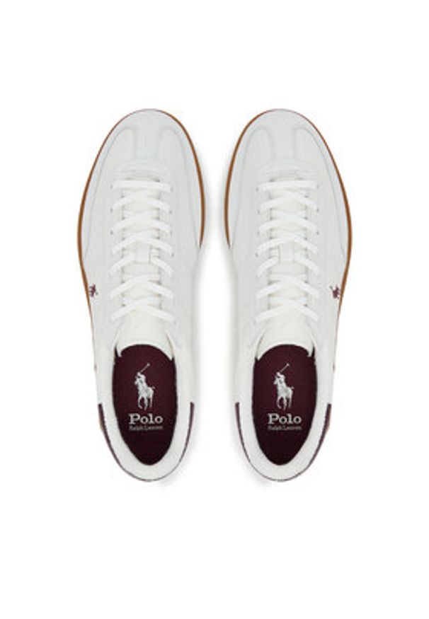 Polo Ralph Lauren Sneakersy 809973701007 Biały. Kolor: biały. Materiał: skóra