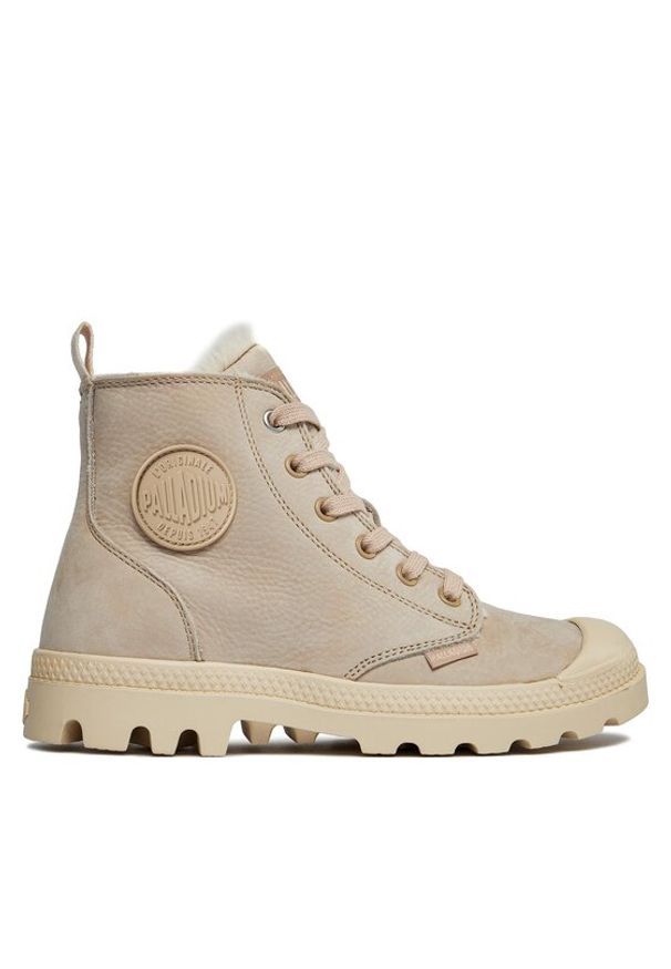 Palladium Trapery Pampa Hi Zip Wl 95982-271-M Beżowy. Kolor: beżowy. Materiał: skóra