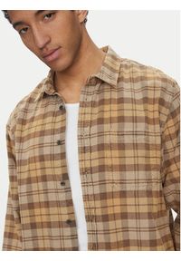 Vans Koszula Nate VN000M10 Beżowy Regular Fit. Kolor: beżowy. Materiał: bawełna #2