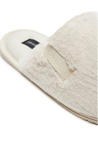 Calvin Klein Jeans Kapcie Hotel Slipper Fur After Glow YW0YW01593 Écru. Materiał: materiał