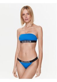 Calvin Klein Swimwear Dół od bikini KW0KW01984 Niebieski. Kolor: niebieski. Materiał: syntetyk #2