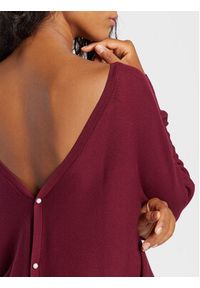 Ba&sh Sweter Elsy 1H22ELSY Bordowy Regular Fit. Kolor: czerwony. Materiał: bawełna #3