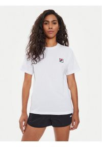 Fila T-Shirt FAW0698 Biały Regular Fit. Kolor: biały. Materiał: bawełna
