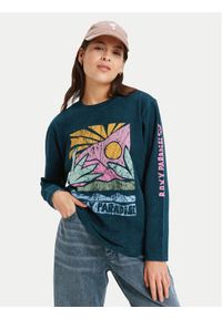 Roxy Bluzka Hangloose Washed ERJZT06028 Czarny Relaxed Fit. Kolor: czarny. Materiał: bawełna #1