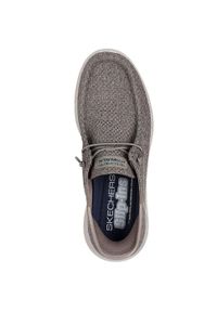 skechers - Adidasy Skechers Go Walk Max - Halyco, Mężczyźni. Kolor: szary. Materiał: materiał. Sport: fitness