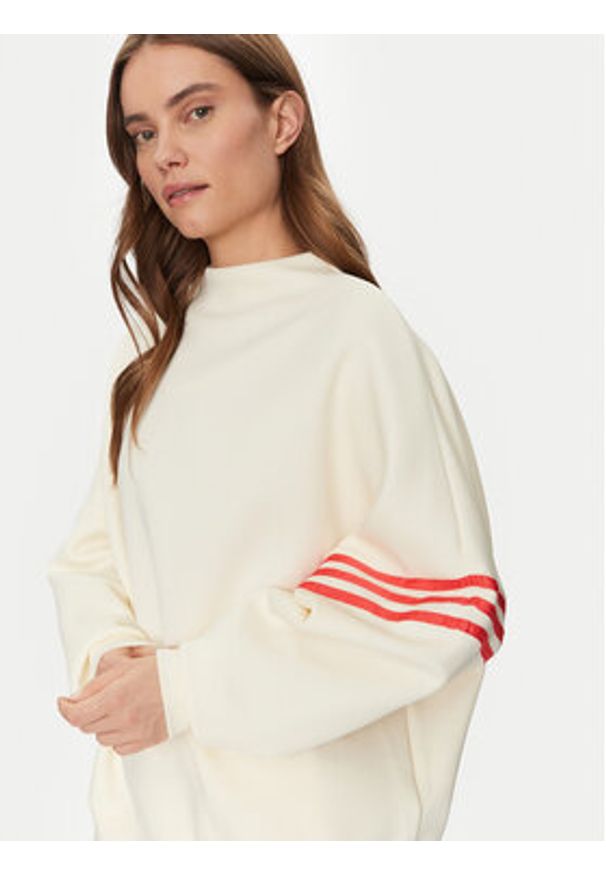Adidas - adidas Bluza Neuclassics JI8522 Écru Oversize. Materiał: bawełna