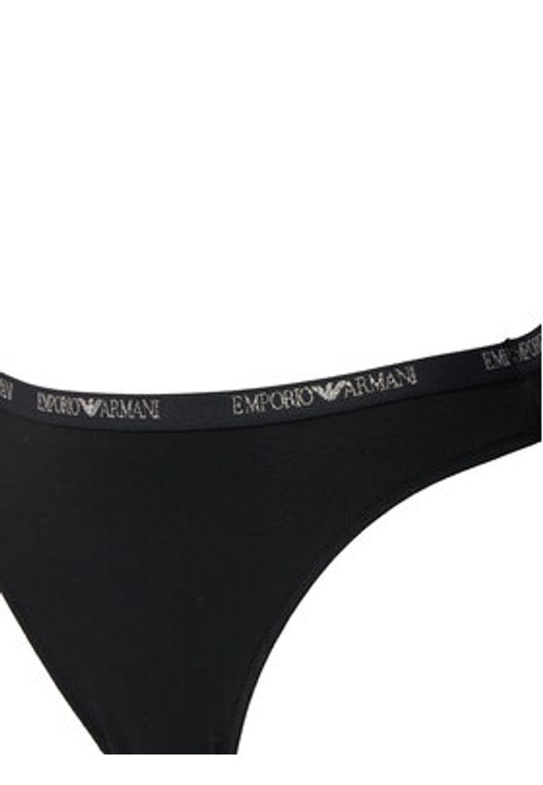 Emporio Armani Underwear Komplet fig brazylijskich EW000406 AF19024 MC005 Czarny. Kolor: czarny. Materiał: wiskoza