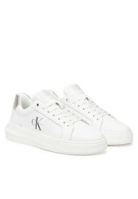 Calvin Klein Jeans Sneakersy Chunky Cupsole Lth Silver YW0YW01876 Biały. Kolor: biały. Materiał: skóra #3