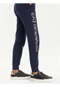 EA7 Emporio Armani Spodnie dresowe 8NTP85 TJTXZ 0555 Granatowy Regular Fit. Kolor: niebieski. Materiał: bawełna #2