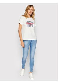Pepe Jeans T-Shirt Camille PL505147 Biały Regular Fit. Kolor: biały. Materiał: bawełna