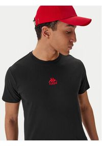 Kappa T-Shirt 382J2QW Czarny Regular Fit. Kolor: czarny. Materiał: bawełna #2