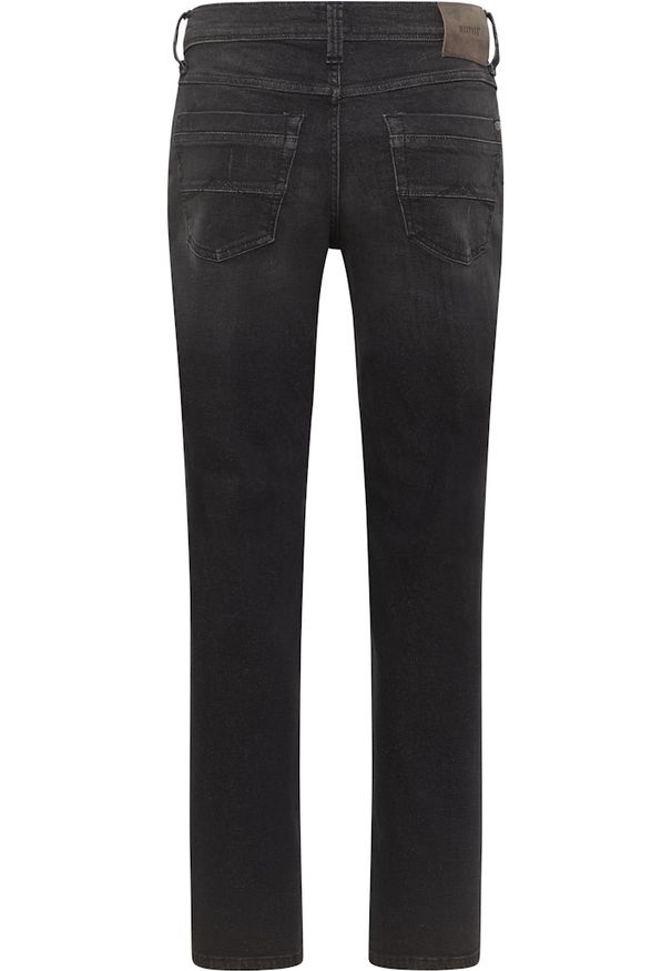 Męskie Spodnie Jeansowe Mustang Style Washington Straight Denim Black 1015884 4000 701