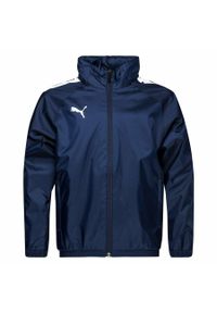 Kurtka dziecięca Puma Team Liga All Weather. Kolor: niebieski, wielokolorowy, czarny