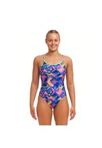 FUNKITA - Strój kąpielowy jednoczęściowy damski Funkita Ladies Diamond. Kolor: fioletowy, wielokolorowy