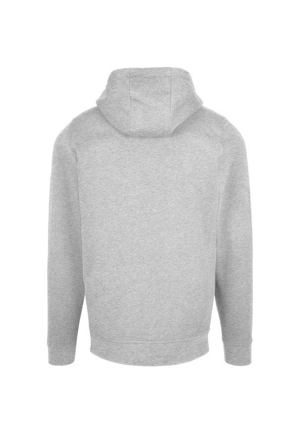 BUILD YOUR BRAND - Bluza Z Kapturem Unisex Dla Dorosłych Pełen Suwak Basic. Typ kołnierza: kaptur. Kolor: szary