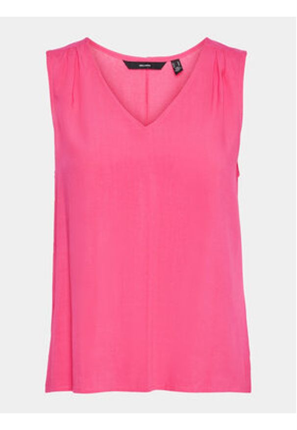 Vero Moda Bluzka Brit 10286648 Różowy Loose Fit. Kolor: różowy. Materiał: wiskoza