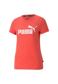 Koszulka damska Puma ESS Logo Heather Tee czerwona. Kolor: czerwony