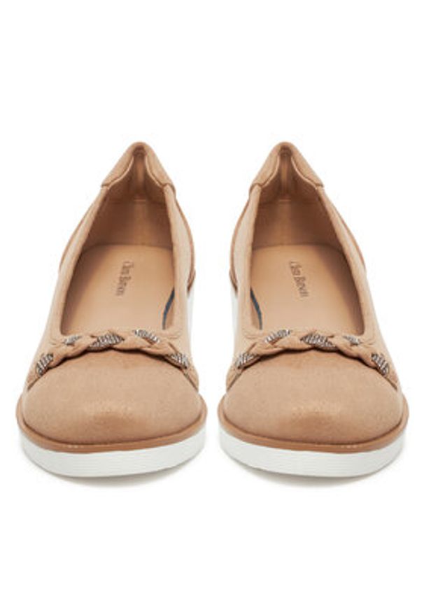 Clara Barson Baleriny WYL3395-7 Beżowy. Kolor: beżowy. Materiał: materiał