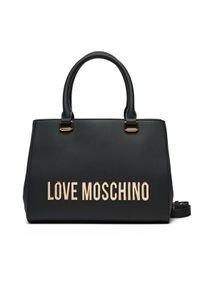 Love Moschino - LOVE MOSCHINO Torebka JC4022PP1MKD0000 Czarny. Kolor: czarny. Materiał: skórzane