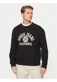 Guess Jeans Bluza M5RQ40 KCPR1 Czarny Regular Fit. Kolor: czarny. Materiał: bawełna #1