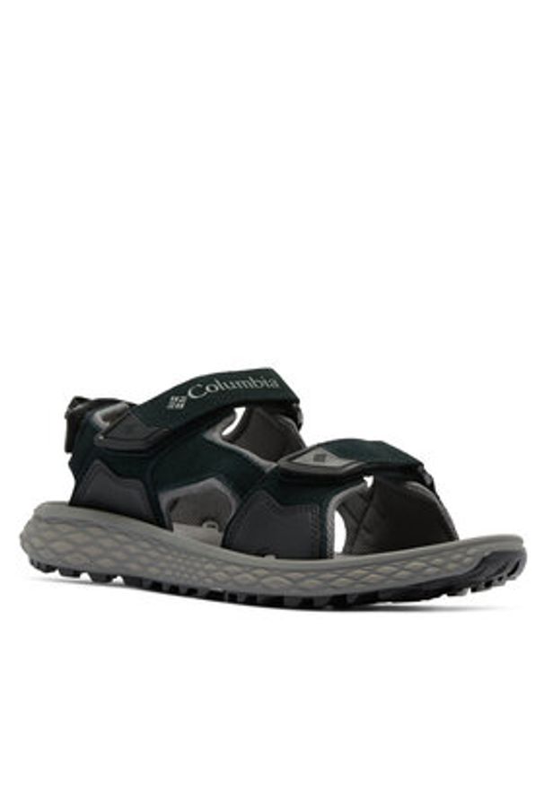 columbia - Columbia Sandały Konos Hiker 2121571 Czarny. Kolor: czarny. Materiał: skóra, zamsz