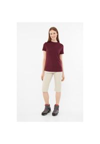 Viking - T-shirt damski VIKING Salen Lady Merino. Kolor: czerwony, brązowy, wielokolorowy