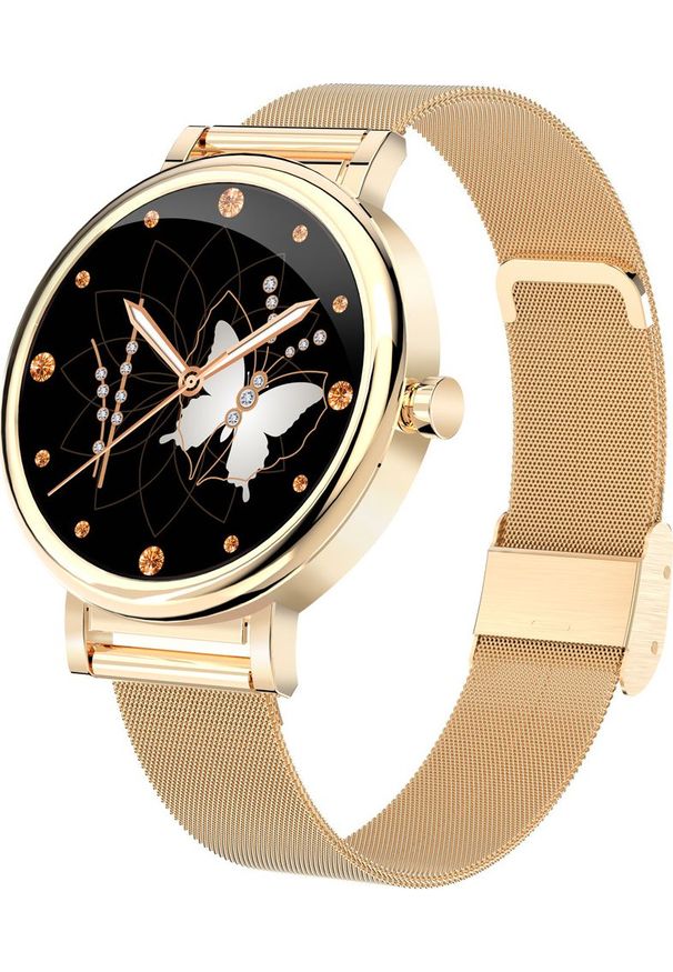 Smartwatch Rubicon LW06 Różowe złoto (rubicon_20210119115530). Rodzaj zegarka: smartwatch. Kolor: złoty, różowy, wielokolorowy