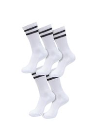 Skarpety z podwójną opaską Urban Classics (x5). Kolor: czarny, wielokolorowy, biały. Materiał: poliester, bawełna, elastan #1