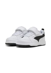 Puma - Sneakersy PUMA Rebound V6 Lo dla małych dzieci PUMA White Black transparent. Kolor: czarny, biały, wielokolorowy. Szerokość cholewki: normalna. Sport: turystyka piesza, koszykówka