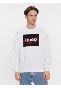 Hugo Bluza Duragol 50506990 Biały Regular Fit. Kolor: biały. Materiał: bawełna
